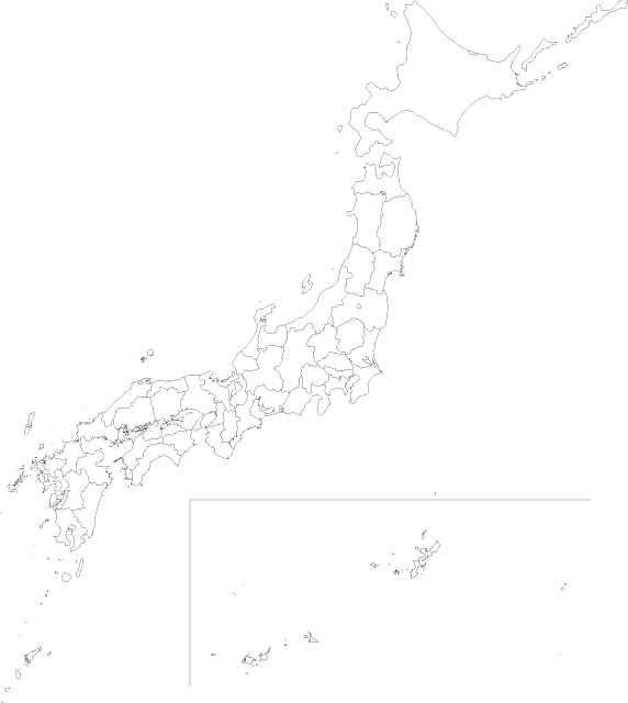 日本地図（簡略版） 地図
